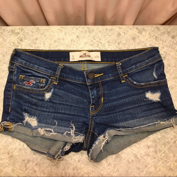 Hollister Pants - Hollister Dark Denim Jean Shorts